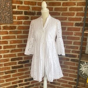 Lilly Pulitzer White Eyelet Mini Dress